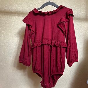 Kate Quinn 2t one piece ruffle long sleeve